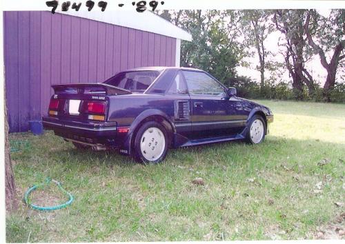 Photo Image Gallery & Touchup Paint: Toyota Mr2 in Dark Blue Pearl  (8E3)  YEARS: 1987-1989