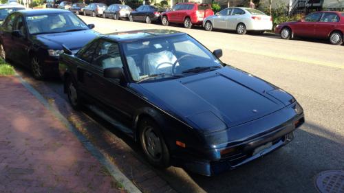 Photo Image Gallery & Touchup Paint: Toyota Mr2 in Dark Blue Pearl  (8E3)  YEARS: 1987-1989