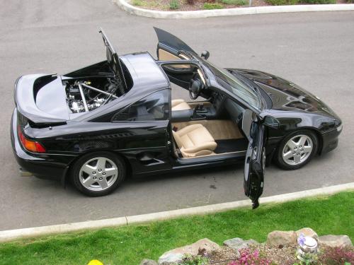 Photo Image Gallery & Touchup Paint: Toyota Mr2 in Black    (202)  YEARS: 1991-1995