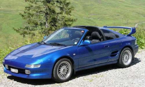 Photo Image Gallery & Touchup Paint: Toyota Mr2 in Tropical Blue Metallic  (8B6)  YEARS: 1994-1995