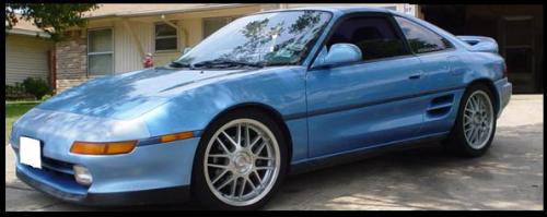 Photo Image Gallery & Touchup Paint: Toyota Mr2 in Blue Metallic   (8J2)  YEARS: 1993-1993