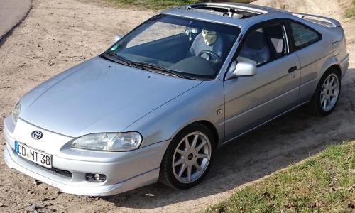 Photo Image Gallery & Touchup Paint: Toyota Paseo in Platinum Metallic   (1A0)  YEARS: 1996-1997
