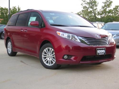 Photo Image Gallery & Touchup Paint: Toyota Sienna in Salsa Red Pearl  (3Q3)  YEARS: 2011-2017