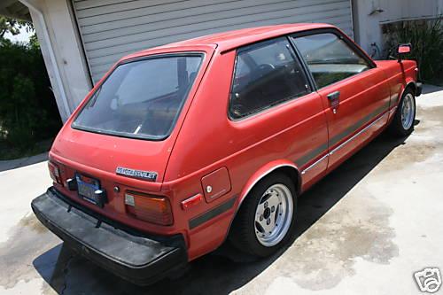 Photo Image Gallery & Touchup Paint: Toyota Starlet in Red    (391)  YEARS: 1981-1984