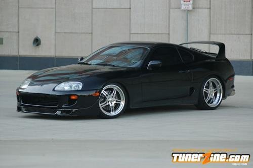Photo Image Gallery & Touchup Paint: Toyota Supra in Black    (202)  YEARS: 1993-1998