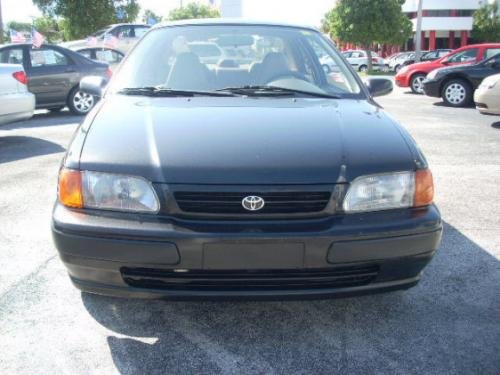 Photo of a 1996-1998 Toyota Tercel in Satin Black Metallic (paint color code 205