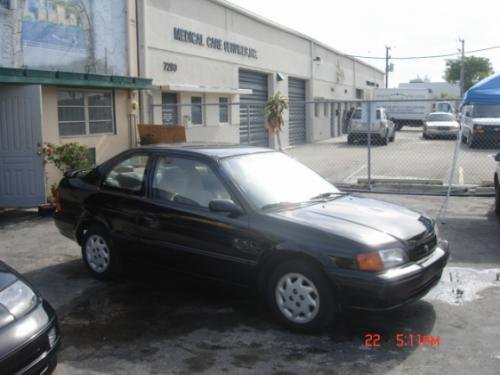 Photo Image Gallery & Touchup Paint: Toyota Tercel in Satin Black Metallic  (205)  YEARS: 1996-1998