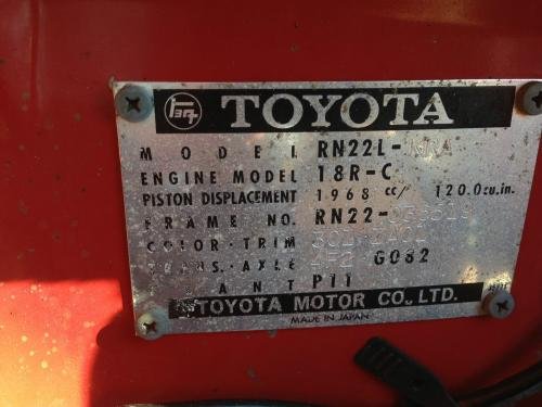 Photo Image Gallery & Touchup Paint: Toyota Truck in Red    (301)  YEARS: 1972-1973