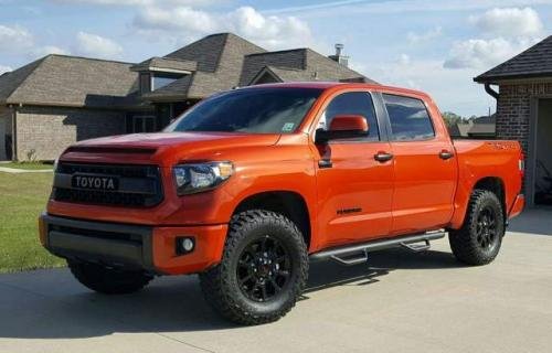 Photo Image Gallery & Touchup Paint: Toyota Tundra in Inferno    (4X0)  YEARS: 2016-2017