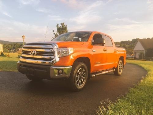 Photo Image Gallery & Touchup Paint: Toyota Tundra in Inferno    (4X0)  YEARS: 2015-2015