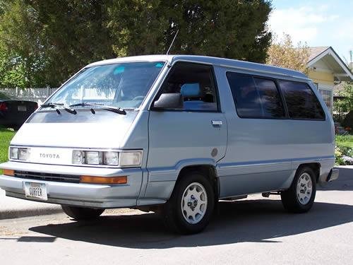 Photo Image Gallery & Touchup Paint: Toyota Van in Light Blue Metallic  (8D8)  YEARS: 1988-1989