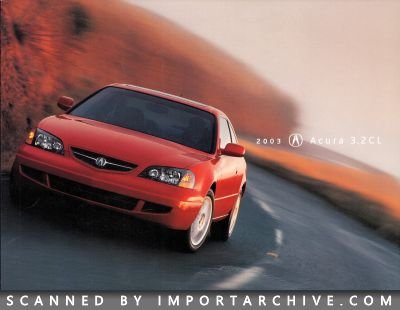 2003 Acura Brochure Cover