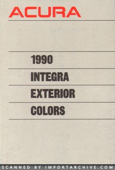 1990 Acura Brochure Cover