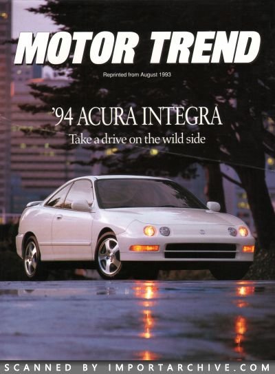 1994 Acura Brochure Cover
