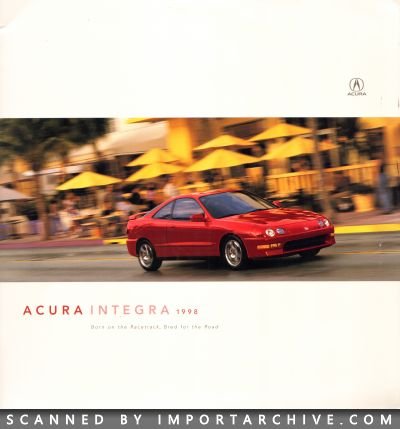 1998 Acura Brochure Cover