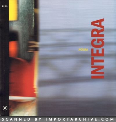 2001 Acura Brochure Cover