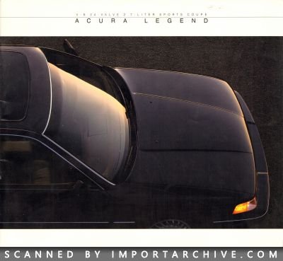 1987 Acura Brochure Cover