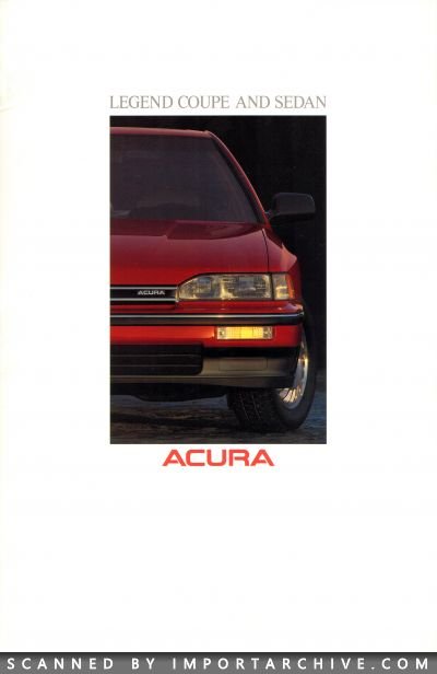 1989 Acura Brochure Cover
