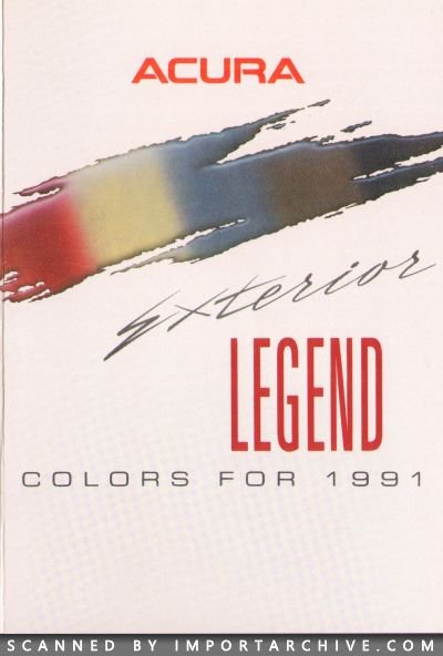 1991 Acura Brochure Cover
