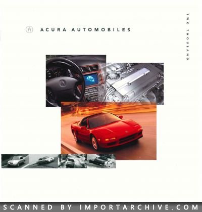 2000 Acura Brochure Cover