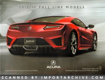 2015 Acura Brochure Cover