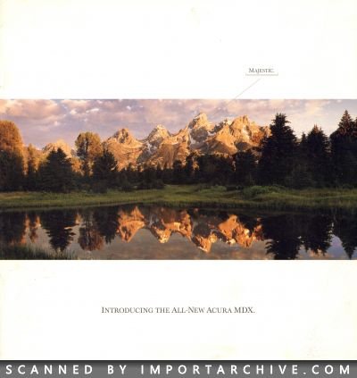 2001 Acura Brochure Cover