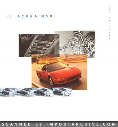 2000 Acura Brochure Cover