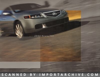 2004 Acura Brochure Cover