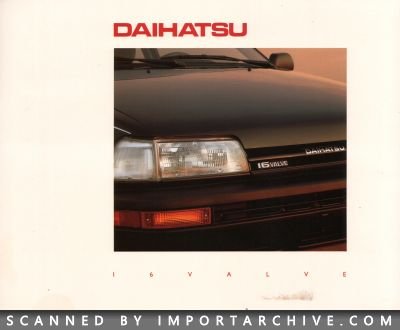 1989 Daihatsu Brochure Cover