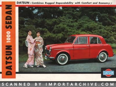 1958 Datsun Brochure Cover