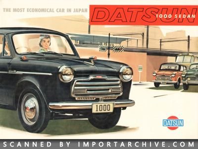 1958 Datsun Brochure Cover