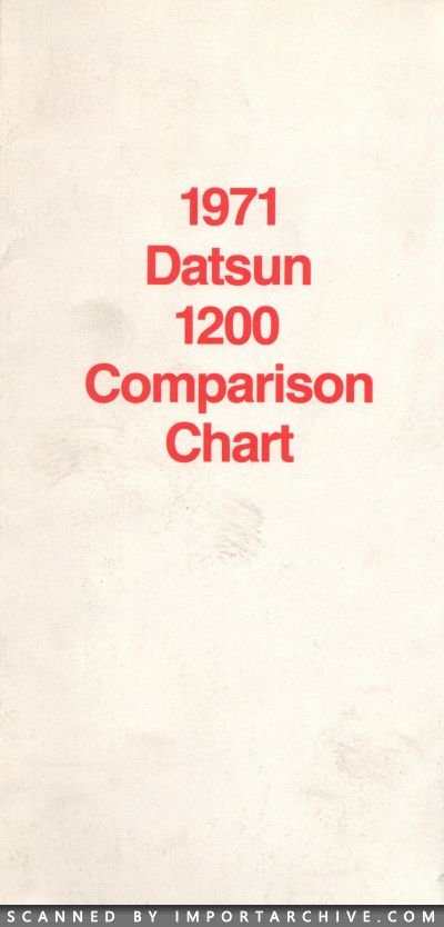 1971 Datsun Brochure Cover