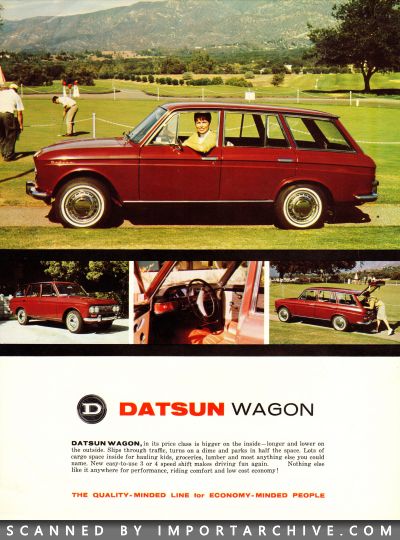 1965 Datsun Brochure Cover