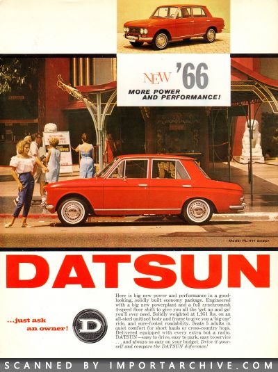 1966 Datsun Brochure Cover