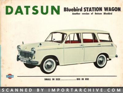 1960 Datsun Brochure Cover