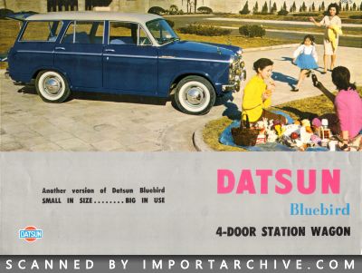 1962 Datsun Brochure Cover