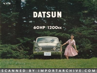 1963 Datsun Brochure Cover