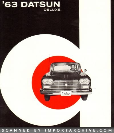 1963 Datsun Brochure Cover