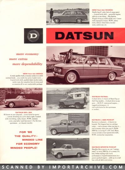 1965 Datsun Brochure Cover