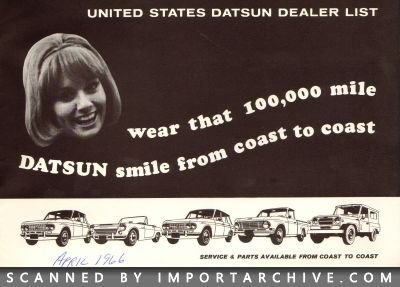 1966 Nissan Brochure Cover