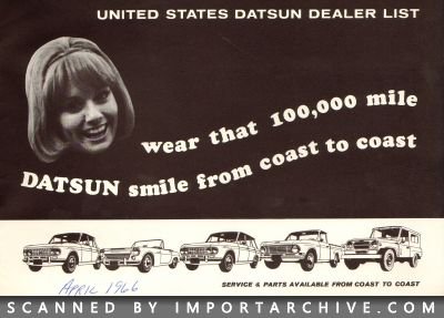 1966 Datsun Brochure Cover