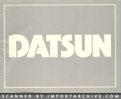1977 Datsun Brochure Cover