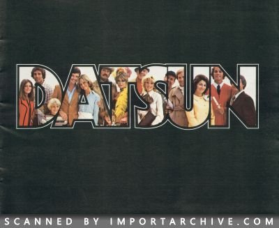 1978 Datsun Brochure Cover