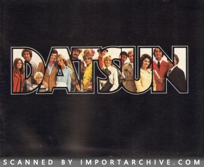1978 Datsun Brochure Cover