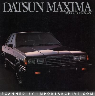 1983 Datsun Brochure Cover