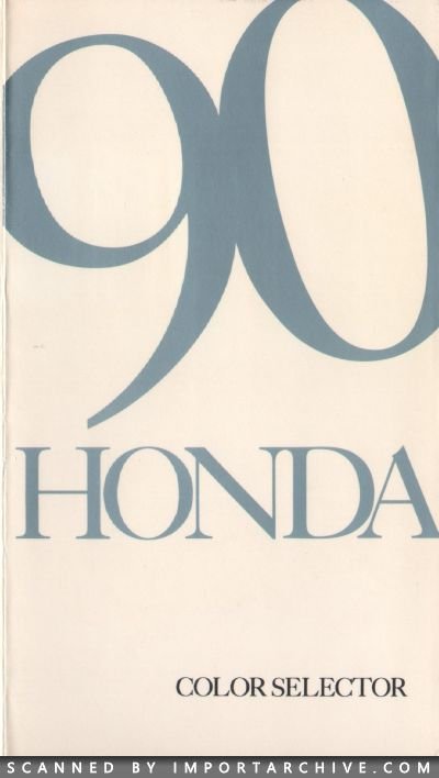 1990 Honda Brochure Cover