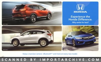 2017 Honda Brochure Cover