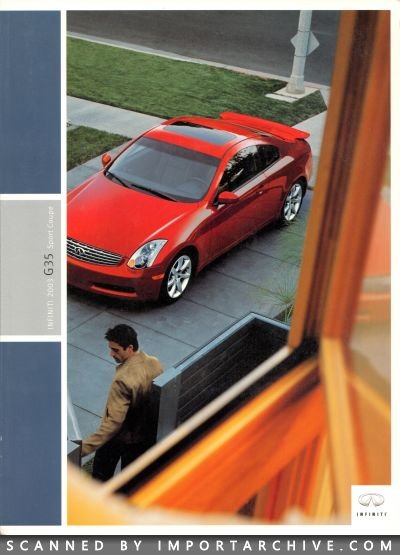 2003 Infiniti Brochure Cover