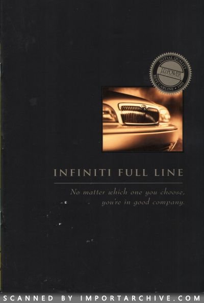 1996 Infiniti Brochure Cover
