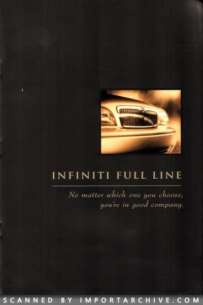 1996 Infiniti Brochure Cover